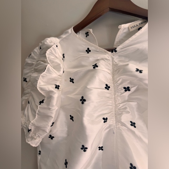 Ulla Johnson Embroidered Puff Sleeve Blouse Size 4 - Picture 4 of 4